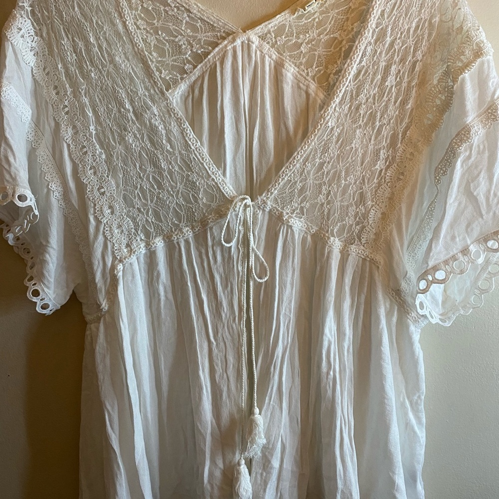 Cream white cardigan